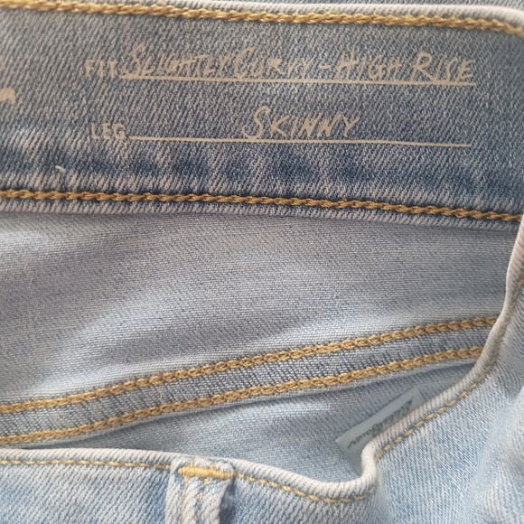 Eddie Bauer High-rise Skinny Leg Light Wash Jeans 8 - Picture 5 of 5